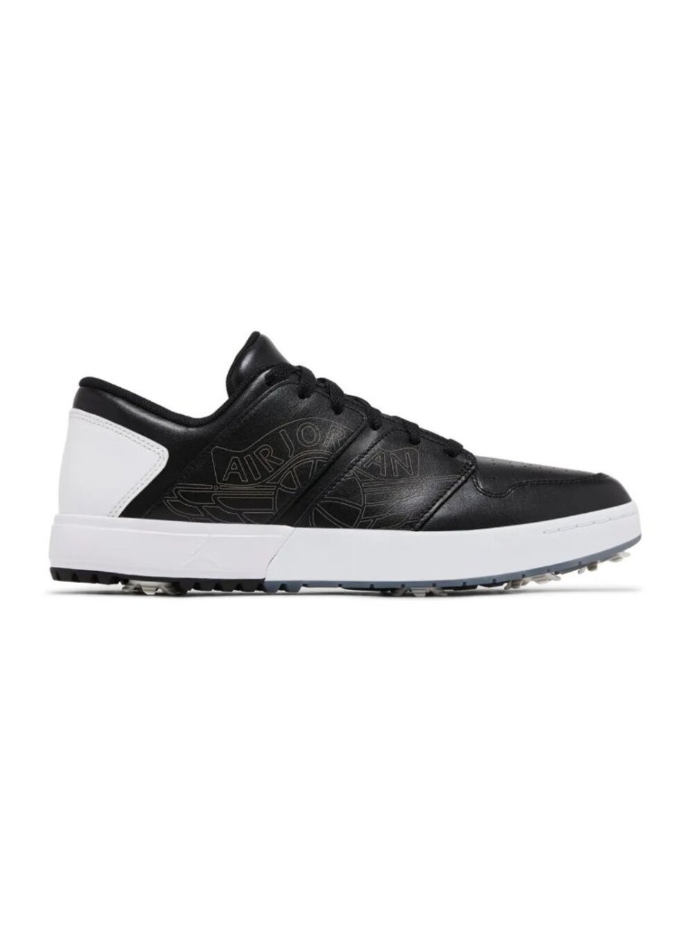 Air Jordan Nu Retro 1 Low Size 9 Mens Golf Shoe Black White FZ4153-003 NEW